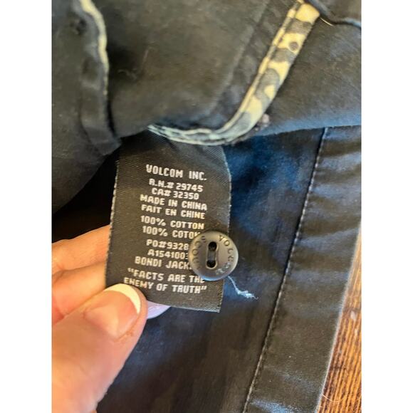 Volcom Scout Jacket Men XL Black Chore Field Utility Skater Outdoors Grunge - Picture 12 of 14